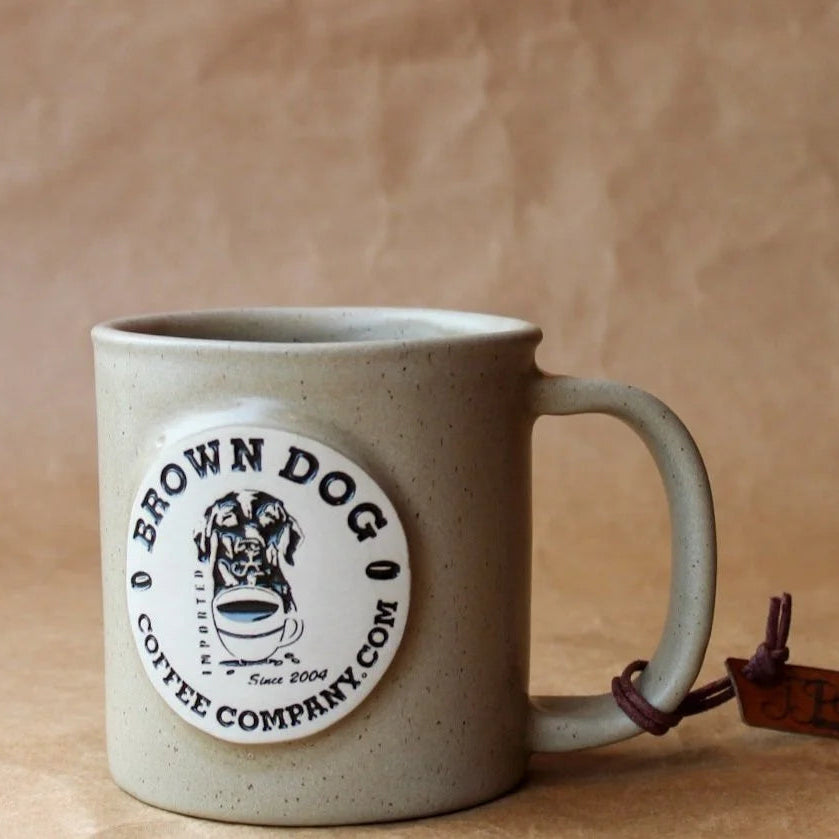 16 Oz Ranch Style Brown Dog Logo Mugs